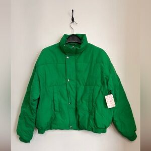 NWT FREE PEOPLE X WE THE FREE JAX WASHED BOMBER